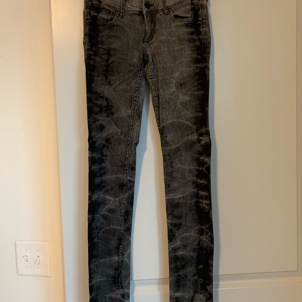Black Jeans | Super skinny tie-dye jeans